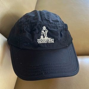 Pinehurst Tennis Club Nylon Hat Black